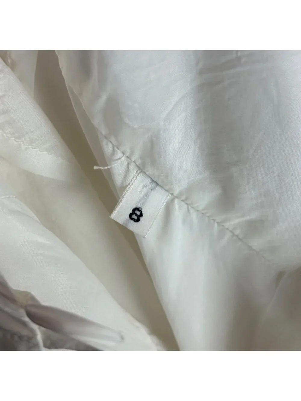 Vintage 90s Slip Dress Womens Extra Small White Knee Length Lingerie - Picture 6 of 10
